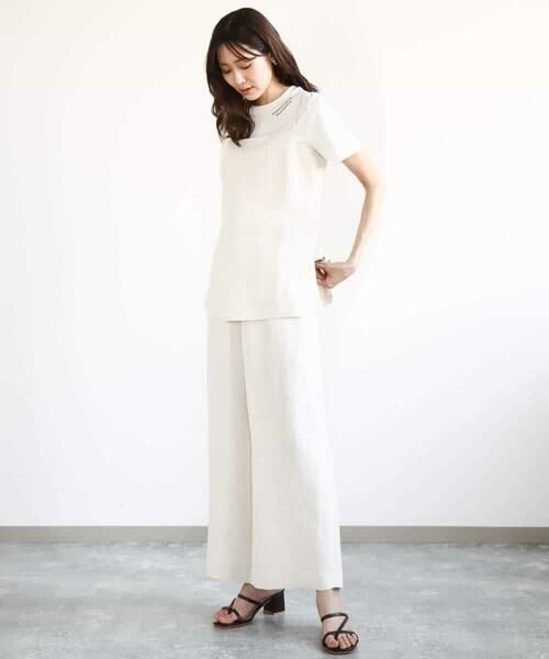 MK MICHEL KLEIN / エムケーミッシェルクラン カットソー | 刺繍ロゴTシャツ/接触冷感/UVカット/洗える | 詳細21