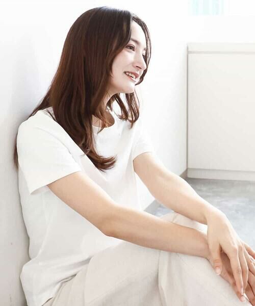 MK MICHEL KLEIN / エムケーミッシェルクラン カットソー | 刺繍ロゴTシャツ/接触冷感/UVカット/洗える | 詳細5