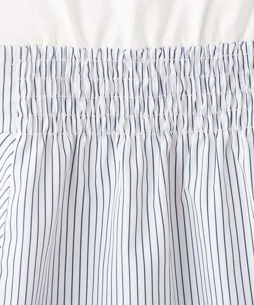 MK MICHEL KLEIN / エムケーミッシェルクラン カットソー | ビスチェレイヤード風フレアーTシャツ(ストライプ)/洗える | 詳細14