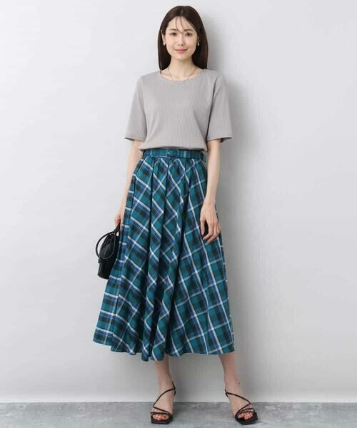 MK MICHEL KLEIN / エムケーミッシェルクラン カットソー | ワイドテレコリブカットソー/洗える | 詳細14