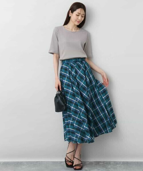 MK MICHEL KLEIN / エムケーミッシェルクラン カットソー | ワイドテレコリブカットソー/洗える | 詳細15