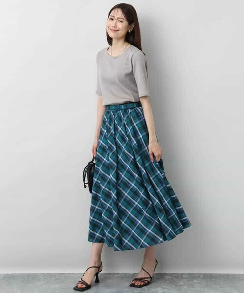 MK MICHEL KLEIN / エムケーミッシェルクラン カットソー | ワイドテレコリブカットソー/洗える | 詳細16