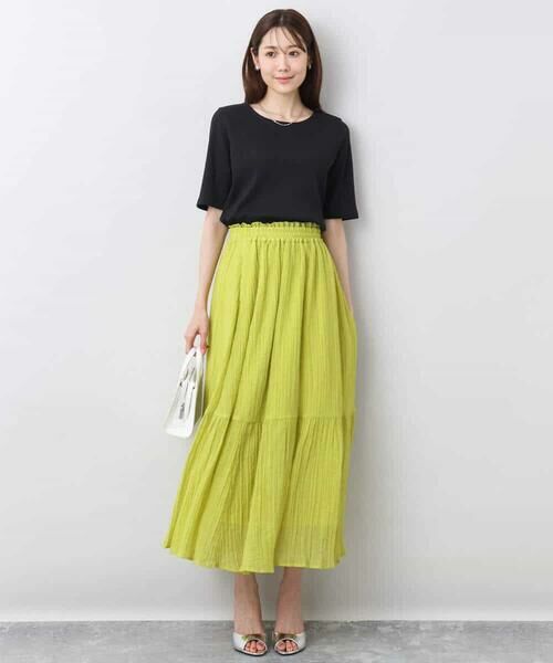 MK MICHEL KLEIN / エムケーミッシェルクラン カットソー | ワイドテレコリブカットソー/洗える | 詳細18