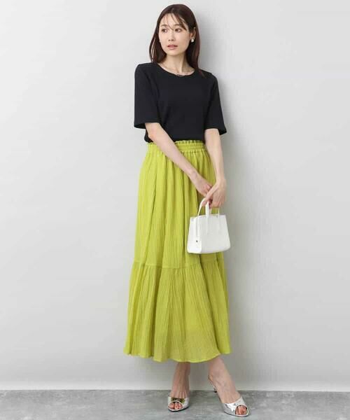 MK MICHEL KLEIN / エムケーミッシェルクラン カットソー | ワイドテレコリブカットソー/洗える | 詳細19