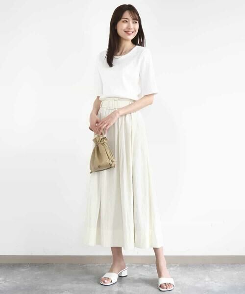 MK MICHEL KLEIN / エムケーミッシェルクラン カットソー | ワイドテレコリブカットソー/洗える | 詳細20