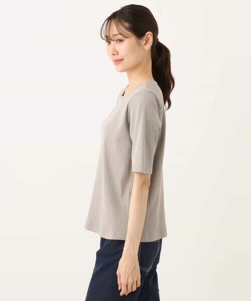 MK MICHEL KLEIN / エムケーミッシェルクラン カットソー | ワイドテレコリブカットソー/洗える | 詳細22