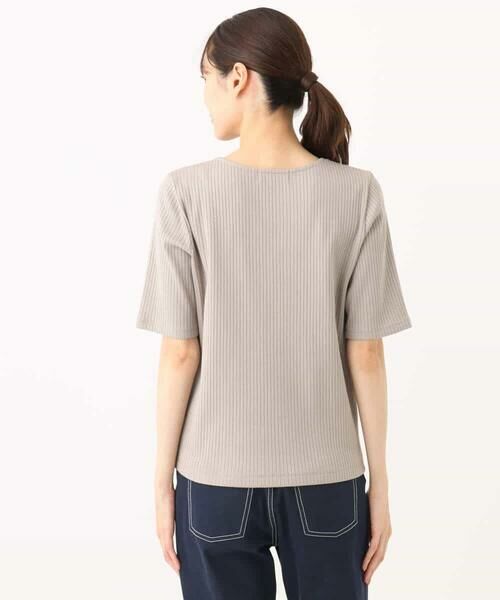 MK MICHEL KLEIN / エムケーミッシェルクラン カットソー | ワイドテレコリブカットソー/洗える | 詳細23