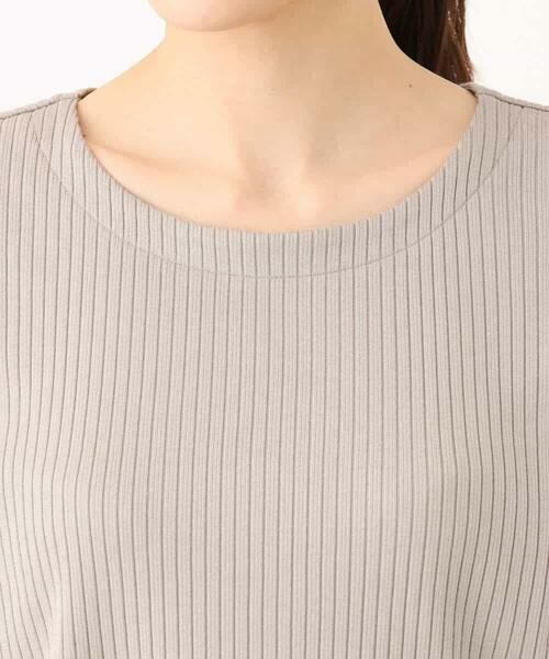 MK MICHEL KLEIN / エムケーミッシェルクラン カットソー | ワイドテレコリブカットソー/洗える | 詳細24