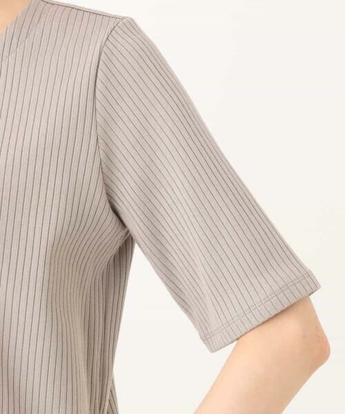 MK MICHEL KLEIN / エムケーミッシェルクラン カットソー | ワイドテレコリブカットソー/洗える | 詳細25