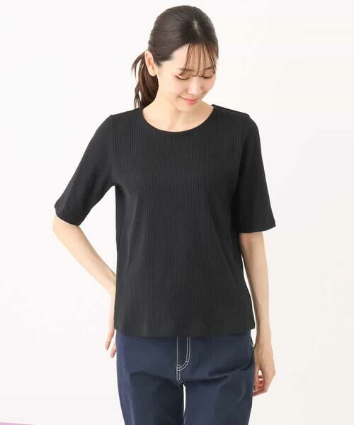 MK MICHEL KLEIN / エムケーミッシェルクラン カットソー | ワイドテレコリブカットソー/洗える | 詳細29