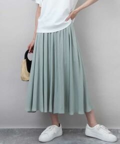 MK MICHEL KLEIN / エムケーミッシェルクラン その他パンツ | サテンガウチョパンツ/接触冷感/洗える