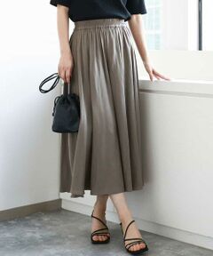 MK MICHEL KLEIN / エムケーミッシェルクラン その他パンツ | サテンガウチョパンツ/接触冷感/洗える