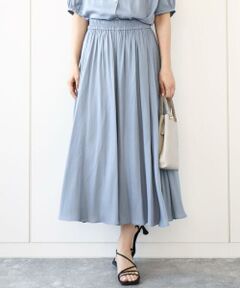 MK MICHEL KLEIN / エムケーミッシェルクラン その他パンツ | サテンガウチョパンツ/接触冷感/洗える