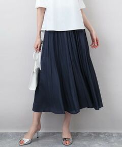 MK MICHEL KLEIN / エムケーミッシェルクラン その他パンツ | サテンガウチョパンツ/接触冷感/洗える