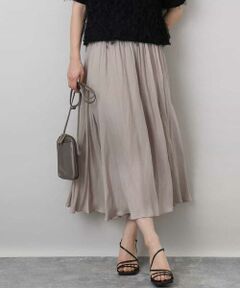 MK MICHEL KLEIN / エムケーミッシェルクラン その他パンツ | サテンガウチョパンツ/接触冷感/洗える