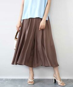 MK MICHEL KLEIN / エムケーミッシェルクラン その他パンツ | サテンガウチョパンツ/接触冷感/洗える