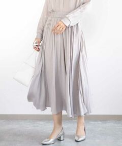 MK MICHEL KLEIN / エムケーミッシェルクラン その他パンツ | サテンガウチョパンツ/接触冷感/洗える