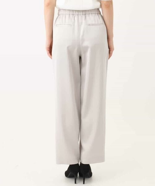 MK MICHEL KLEIN / エムケーミッシェルクラン チノ・ワークパンツ | リラックスサテンテーパードパンツ/洗える | 詳細24