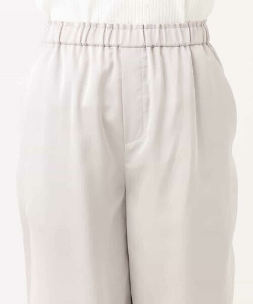 MK MICHEL KLEIN / エムケーミッシェルクラン チノ・ワークパンツ | リラックスサテンテーパードパンツ/洗える | 詳細25