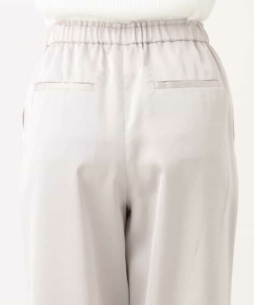 MK MICHEL KLEIN / エムケーミッシェルクラン チノ・ワークパンツ | リラックスサテンテーパードパンツ/洗える | 詳細26