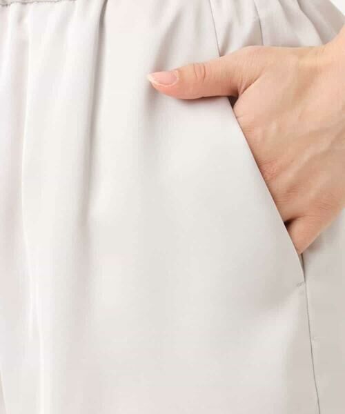 MK MICHEL KLEIN / エムケーミッシェルクラン チノ・ワークパンツ | リラックスサテンテーパードパンツ/洗える | 詳細27