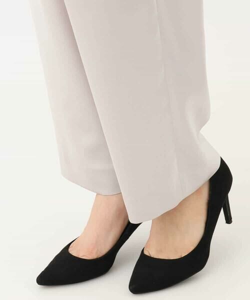 MK MICHEL KLEIN / エムケーミッシェルクラン チノ・ワークパンツ | リラックスサテンテーパードパンツ/洗える | 詳細28