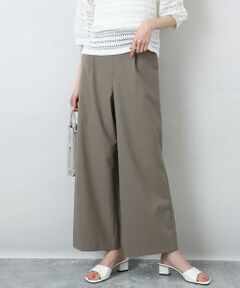 MK MICHEL KLEIN / エムケーミッシェルクラン その他パンツ | リネンライクストレートワイドパンツ/洗える