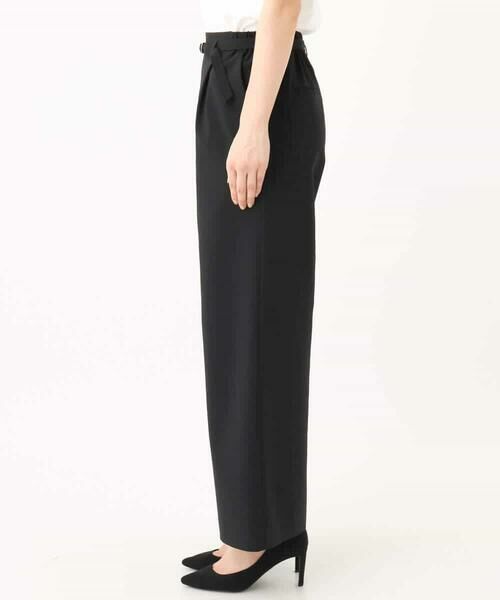 MK MICHEL KLEIN / エムケーミッシェルクラン その他パンツ | リネンライクストレートワイドパンツ/洗える | 詳細24