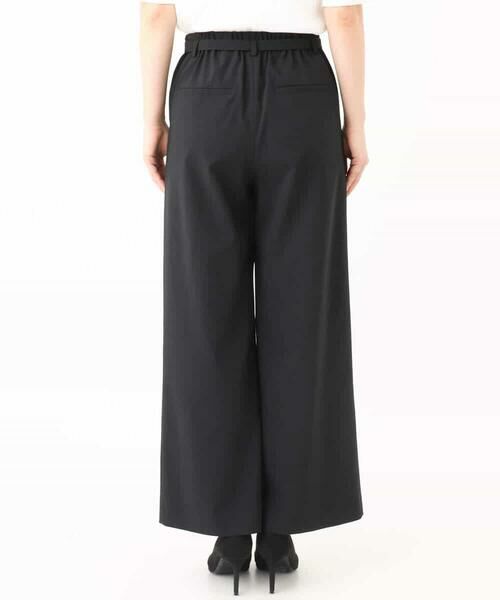 MK MICHEL KLEIN / エムケーミッシェルクラン その他パンツ | リネンライクストレートワイドパンツ/洗える | 詳細25