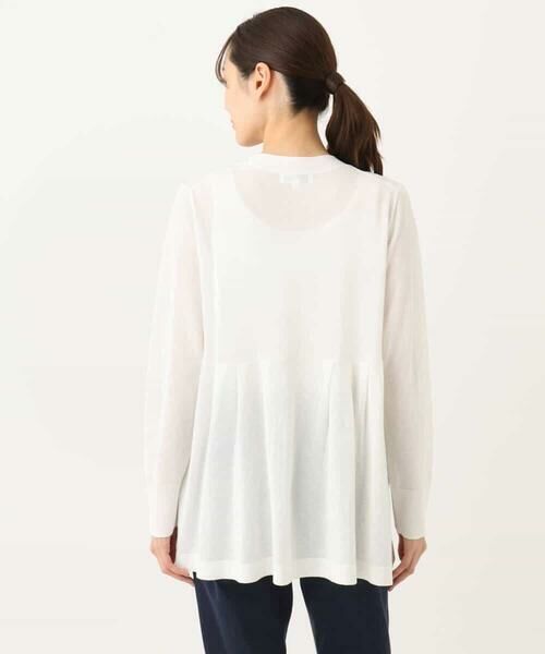 MK MICHEL KLEIN / エムケーミッシェルクラン カーディガン・ボレロ | ペプラムデザインVネックニットカーディガン/接触冷感/UVカット/洗える | 詳細24