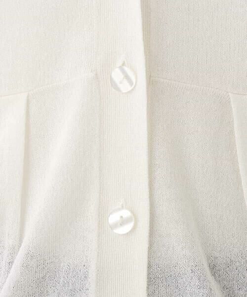 MK MICHEL KLEIN / エムケーミッシェルクラン カーディガン・ボレロ | ペプラムデザインVネックニットカーディガン/接触冷感/UVカット/洗える | 詳細28