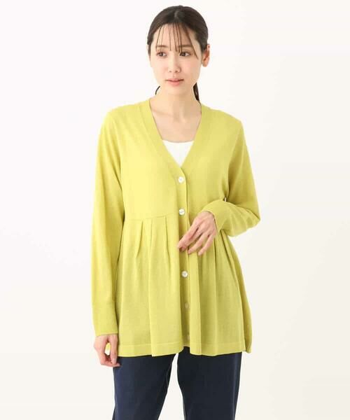 MK MICHEL KLEIN / エムケーミッシェルクラン カーディガン・ボレロ | ペプラムデザインVネックニットカーディガン/接触冷感/UVカット/洗える | 詳細29