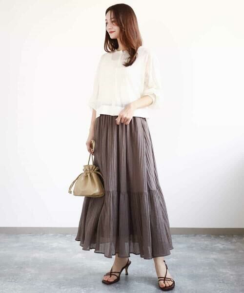 MK MICHEL KLEIN / エムケーミッシェルクラン カーディガン・ボレロ | ショート丈シアーニットカーディガン/接触冷感/洗える | 詳細1