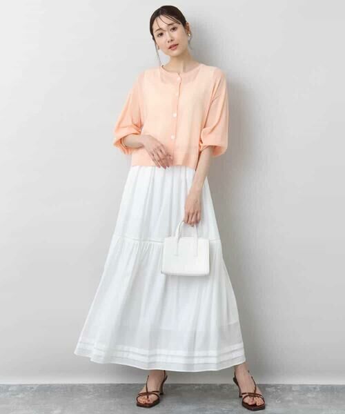 MK MICHEL KLEIN / エムケーミッシェルクラン カーディガン・ボレロ | ショート丈シアーニットカーディガン/接触冷感/洗える | 詳細10