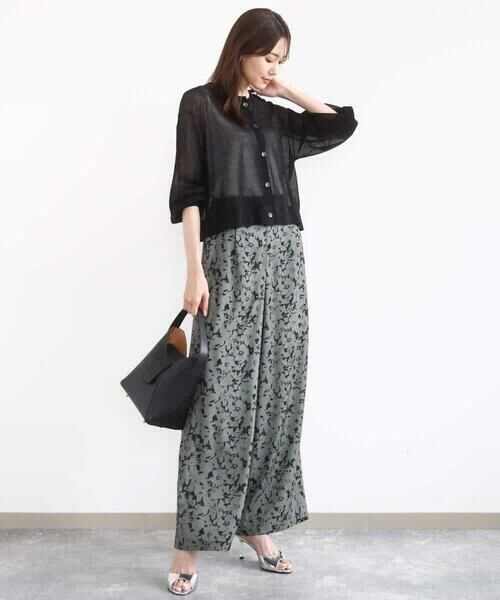 MK MICHEL KLEIN / エムケーミッシェルクラン カーディガン・ボレロ | ショート丈シアーニットカーディガン/接触冷感/洗える | 詳細13