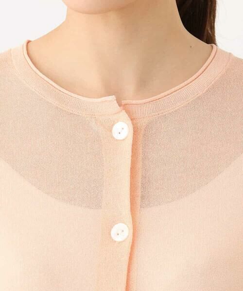 MK MICHEL KLEIN / エムケーミッシェルクラン カーディガン・ボレロ | ショート丈シアーニットカーディガン/接触冷感/洗える | 詳細17