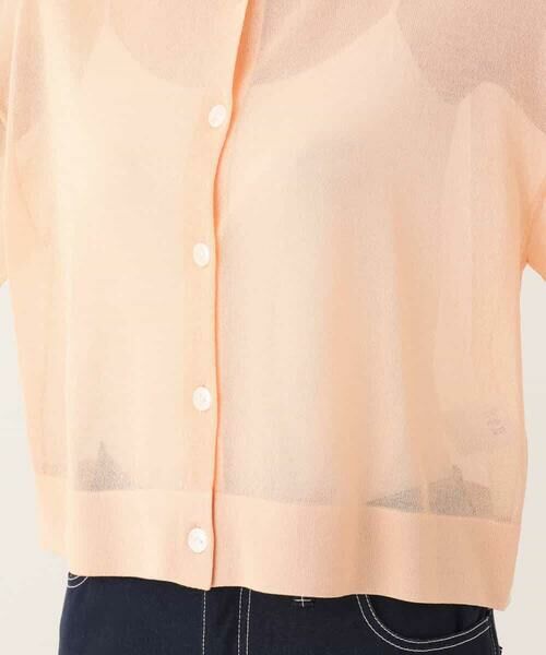 MK MICHEL KLEIN / エムケーミッシェルクラン カーディガン・ボレロ | ショート丈シアーニットカーディガン/接触冷感/洗える | 詳細19