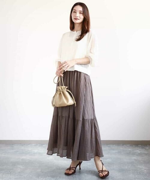 MK MICHEL KLEIN / エムケーミッシェルクラン カーディガン・ボレロ | ショート丈シアーニットカーディガン/接触冷感/洗える | 詳細2