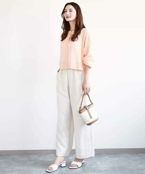 MK MICHEL KLEIN / エムケーミッシェルクラン カーディガン・ボレロ | ショート丈シアーニットカーディガン/接触冷感/洗える | 詳細5