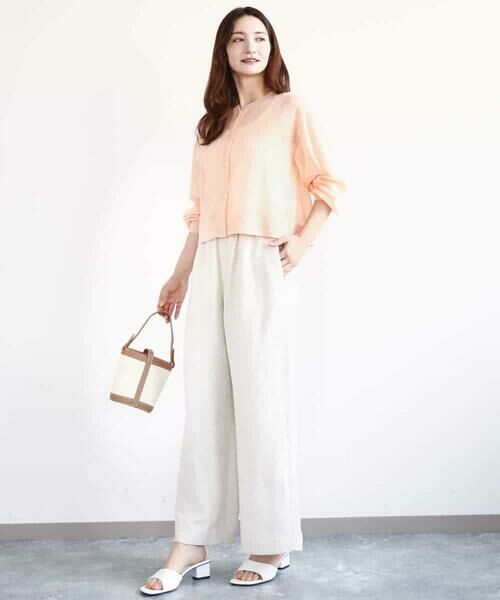 MK MICHEL KLEIN / エムケーミッシェルクラン カーディガン・ボレロ | ショート丈シアーニットカーディガン/接触冷感/洗える | 詳細7