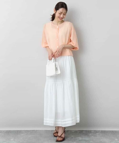 MK MICHEL KLEIN / エムケーミッシェルクラン カーディガン・ボレロ | ショート丈シアーニットカーディガン/接触冷感/洗える | 詳細8