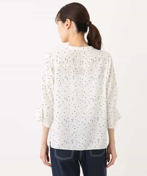 MK MICHEL KLEIN / エムケーミッシェルクラン シャツ・ブラウス | カラースクエアプリントブラウス/洗える | 詳細14