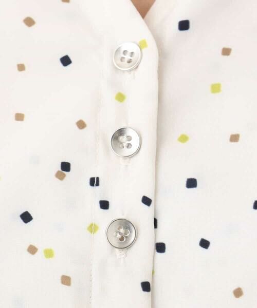 MK MICHEL KLEIN / エムケーミッシェルクラン シャツ・ブラウス | カラースクエアプリントブラウス/洗える | 詳細16