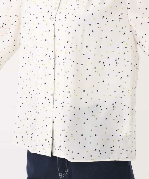 MK MICHEL KLEIN / エムケーミッシェルクラン シャツ・ブラウス | カラースクエアプリントブラウス/洗える | 詳細18