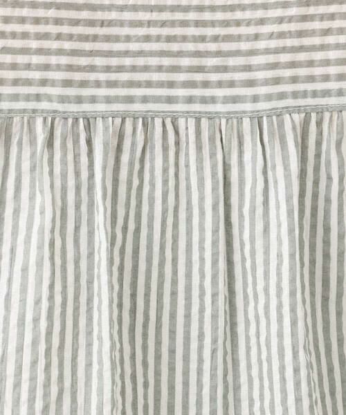 MK MICHEL KLEIN / エムケーミッシェルクラン シャツ・ブラウス | ストライプ柄サッカーシャツブラウス/洗える | 詳細26