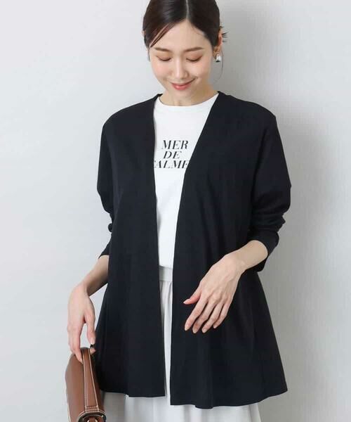 MK MICHEL KLEIN / エムケーミッシェルクラン カーディガン・ボレロ | 着流しカーディガン/接触冷感/洗える | 詳細1