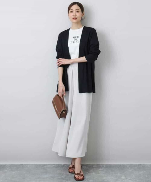 MK MICHEL KLEIN / エムケーミッシェルクラン カーディガン・ボレロ | 着流しカーディガン/接触冷感/洗える | 詳細3