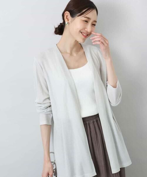MK MICHEL KLEIN / エムケーミッシェルクラン カーディガン・ボレロ | 着流しカーディガン/接触冷感/洗える | 詳細5