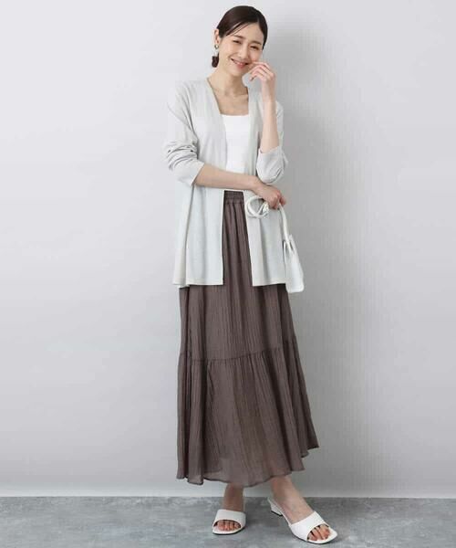 MK MICHEL KLEIN / エムケーミッシェルクラン カーディガン・ボレロ | 着流しカーディガン/接触冷感/洗える | 詳細7