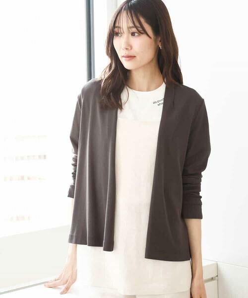 MK MICHEL KLEIN / エムケーミッシェルクラン カーディガン・ボレロ | ショート丈カーディガン/接触冷感/UVカット/洗える | 詳細1